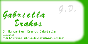 gabriella drahos business card